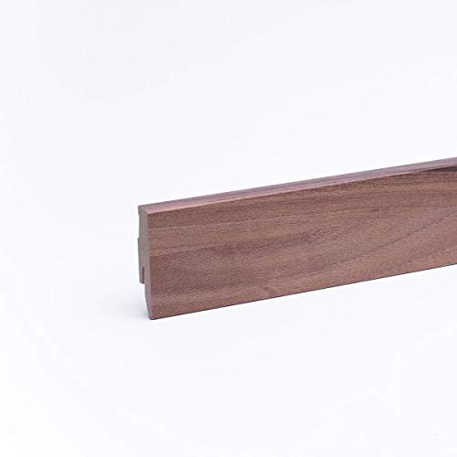 Preisvergleich Produktbild Sockelleiste - Fußleiste 60 x 20 x 2.600mm Dekor Zebrano
