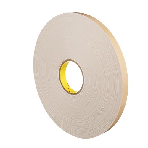 Image of 3M Double Coated Polyethylene Foam Tape 4492W, White, 3 /4 in x 72 yd, 31 mil, 12 Rolls per case