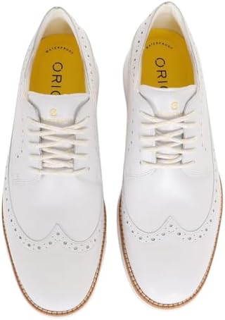 Cole Haan Men's Original Grand Wingtip Oxford Golf, White/White Wp, 11.5 | Image 1