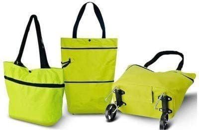 Folding Trolley Bag for Women | Lightweight Wheeled Grocery, Travel & Luggage Bag | Foldable Medium Size Storage Bag for Vegetables, Clothes, Shopping-image-29
