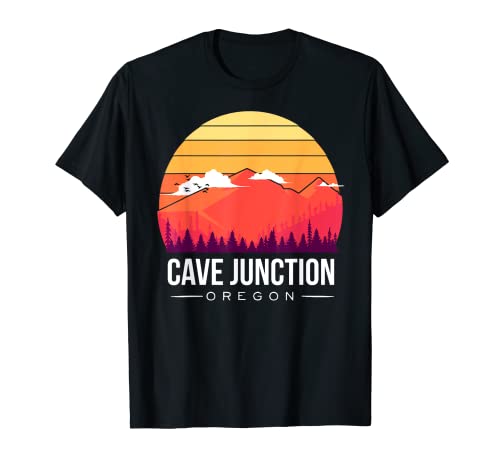 Mountain Cave Junction, Oregon Caveman Hiker Explorer T-Shirt