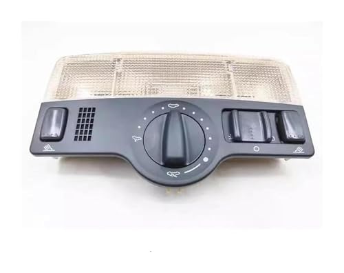 Conjunto de Interruptor de Lectura de Techo Acabado Premium Negro para Consola VW Passat