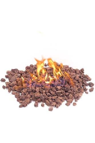 İri Kırmızı Pomza Mangal Taşı, 8 Kg, 2-4 Cm, Lav Mangal Taşı