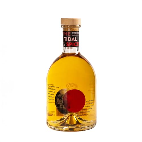 The Tidal Spiced - Spiced Rum 70cl | verfeinert mit seltenem britischem Rotalgen-Tang | Noten von dunkler Schokolade, Meersalz & Pfeffer | Preisgekrönt | Taste of the Tide (40% vol.)
