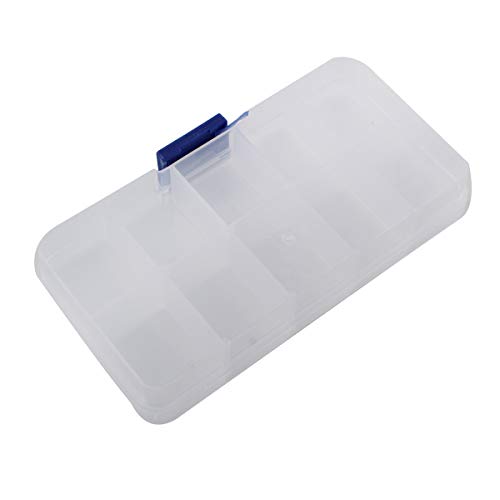 Scatola per perle, in plastica, 10 scomparti, B14