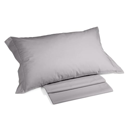 Caleffi - Completo Letto 100% Cotone Composto da Lenzuola Una Piazza e Mezza 190x285 + 1 Lenzuolo con Angoli Coprimaterasso Una Piazza e Mezza 130x200 per Materasso Alto 28 cm + 1 Federa Cuscino 50x80