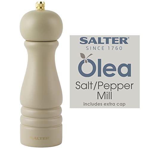 Salter Olea Salt & Pepper Mill, Universal Refillable Spice Grinder, Twist to Grind Ceramic Mechanism - Image 2
