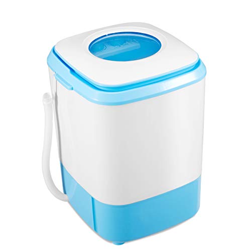 EROMMY Portable Washing Machine, Washing Machine with 8.8 lbs Capacity, 2-IN-1 Portable Washer and Dryer for Compact Laundry, ft Laundry Washer Spin with Long Hose for Apartments Camping, Blue