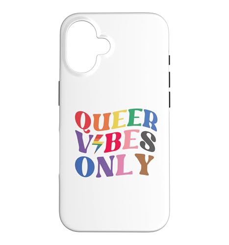 Queer Vibes Only Gay Pride Month LGBTQ Rainbow Pride Lesbian �X�}�z�P�[�X iPhone 16 �p