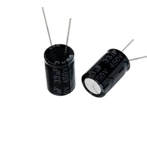 Condensateur 33uF 450V aluminium radial haute tolérance pour lissage de tension