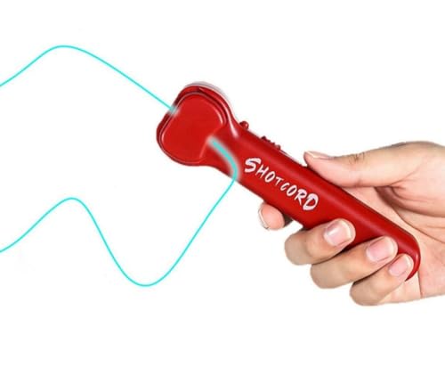 suckoo Fun Glow in The Dark Loop String Toy,Portable Rope Launcher Lasso String,Glow in The Dark Loop Rope Launcher Propeller,Hand Held Novelty Fun Rope,Birthday Christmas Ideal Gift Blue - Thumbnail 3