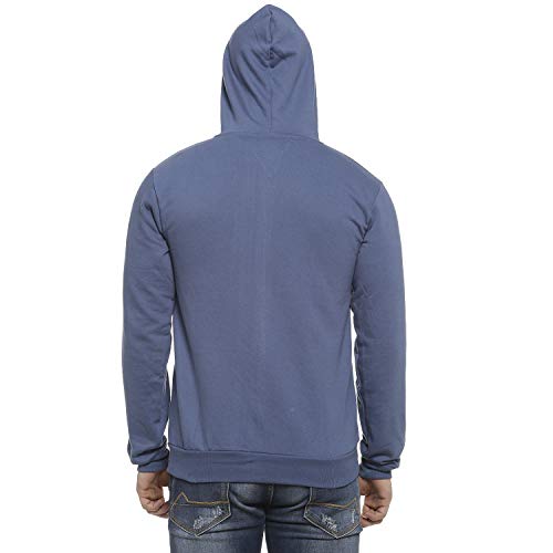 Image of Campus Sutra Men's Cotton Hooded Neck Sweatshirt