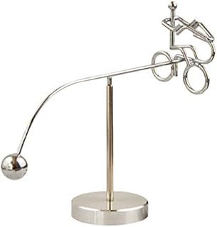 WINOMO Steel Balance Toy Mini Bike Swing Art Balance Toy Physics Dynamic Motion Balancing Tumbler Science Psychology Desk Ornament for Home Office Car Decor