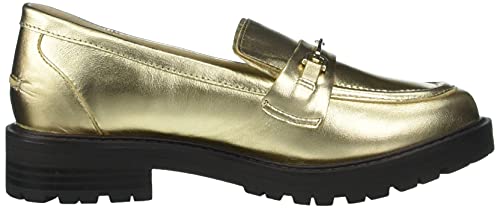 Sam Edelman Girls Tully Mini Loafer, Gold Leaf, 4 Big Kid