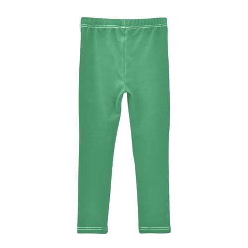 Sea Green Girls Leggings Yoga Pants Dance Pants Tights Trousers Kids Workout Pants, 4T2