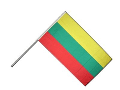 Drapeau Lituanie sur hampe Digni 60x90 cm pavillon lituanien