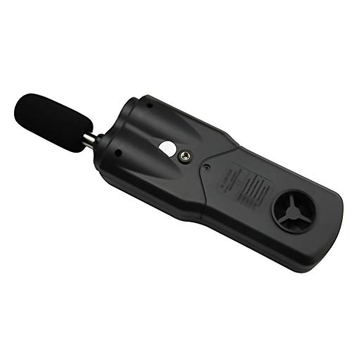 Image of Multi-Functional Environmental Meter Anemometer Sound Level Air Flow Meter LUX Meter Luminometer Humidity Temperature Meter with Tripod