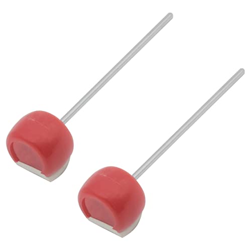 NULYLU 2 Pack Bass Drum Beater Thinner Felt Drum Beaters Accessory Made of Felt Abs Material