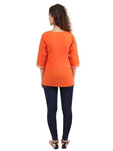 Image of QAZMI Women's Regular Kashmiri Embroidered Cotton