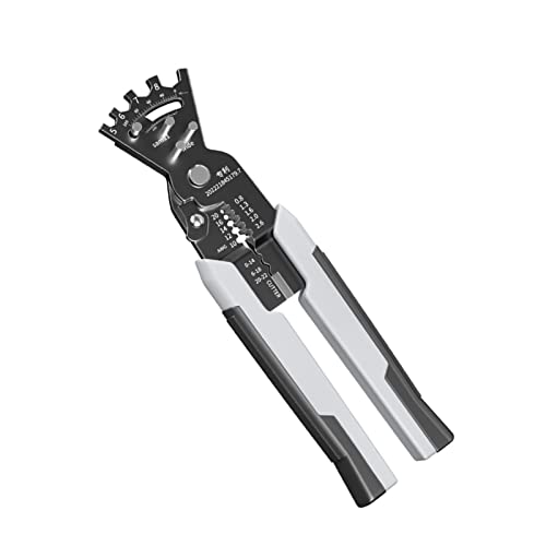 Vanadium Steel Wire Stripping Cutter Plier Wire Stripper Tool for Electric Cable Stripping Cutting and Crimping (10-14 16-18 20-22)