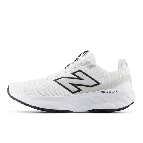 New Balance New Balance Women's Fresh Foam 520 V9 Running Shoe, Nb White/Black/Silver Metallic, 11 M