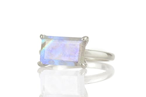 Bague pierre de lune émeraude : un bijou durable qui ne ternit pas