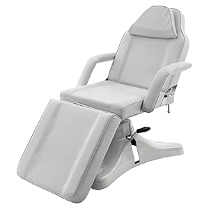 Tattoo Chair for Client, Multipurpose Massage Bed, Hydraulic Spa & Salon Facial, 0Tattoo Chair Massage Bed Adjustable, Salon Equipment Barber Chair Salon Chair, 80° Backrest Tilt – 70° Foot Tilt