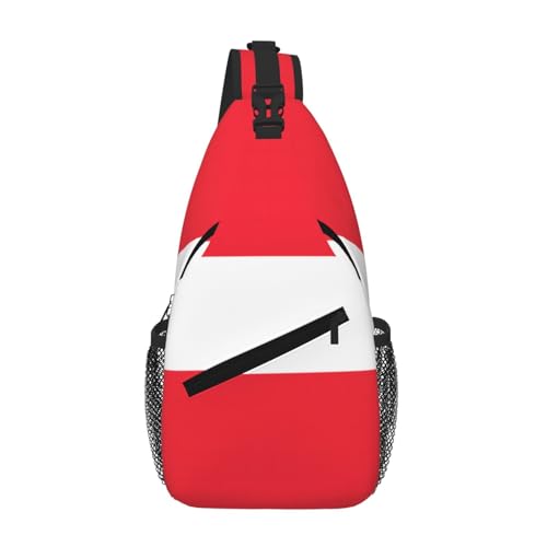 Sac de poitrine drapeau autrichien pour homme idéal pour smartphone et voyage