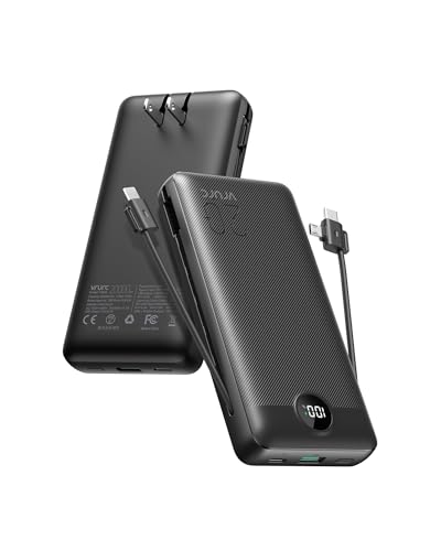 VRURC Portable Charger 20000mAh, Fast Charging Power Bank USB C,4 Output 2 Input Travel Essentials...