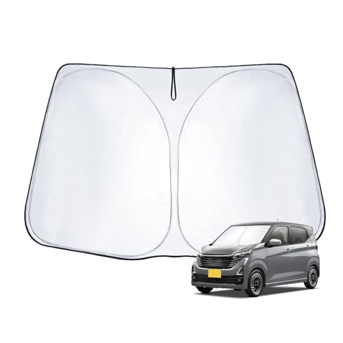 耐久力UP ECOZEN 新型 ニッサン デイズ B40系 2代目 サンシェード 車 日除け フロント ニッサンデイズ B40 フロント サンシェード UVカット 遮光 断熱 ワンタッチ 収納 折り畳み式 日産 デイズ アクセサリー カスタム パーツ カー