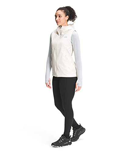 The North Face Women's Shelbe Raschel Hooded Vest, Gardenia White Heather, S