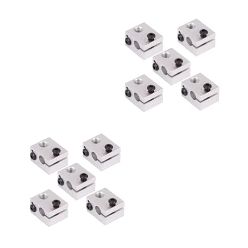 ULTECHNOVO 10pcs Aluminum Alloy Heating Block Heater Block Hot End Printer Parts Accessory
