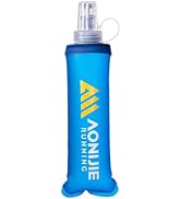 JEELAD Soft Folding Water Bottles BPA-Free Leak-Proof TPU Running Collapsible Flask for Hydration...