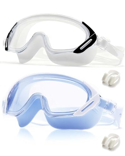 Image of Swim Goggles, Wide Angle Anti-fog and UV Leak Proof Goggles,Swimming Goggles for Adult Youth