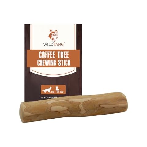 Wildfang®Coffee Wood Dog Chew Large-Natural Wood Stick for Dogs, Wood Dog Chew Toy, Wood Dog Bone, Wood Chew Toy for Dogs, Dog Wood Chew Stick, Coffee Bone for Dogs Muscle Training Wood Chews, S Cover