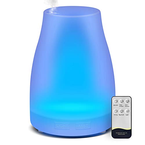 Diffuser, Homeweeks 300ml Colorful Essential Oil Diffuser with Adjustable Mist Mode, Cool Mist