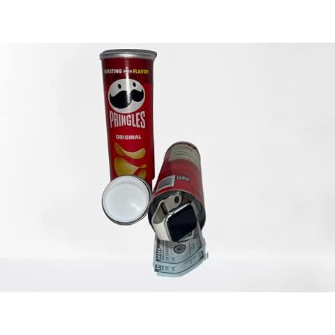Fake Potato Chip Can Hidden Compartment Secret Diversion Safe Personal Security Safe Diversion Secret Stash Safes with Hidden Storage to Hide Money Jewelry anything by Smarter Ideas Cover