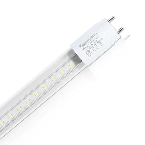 LOWENERGIE 4ft LED Tube Light T8 – High LUX Fluorescent Replacement, 6000K Daylight Clear, Energy Saving, 1 Pack