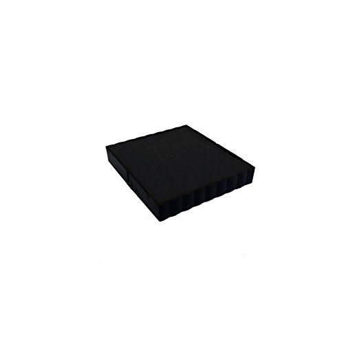 Traxx - Pack of 2 Rubber Stamp Replacement Inkpads for The Traxx 9022 in Black Ink 7/9022