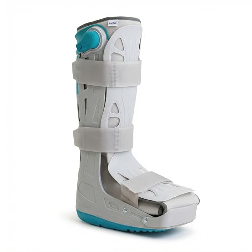KMINA Bota Walker Larga Inflable S (Tallas 35,5 hasta 39,5), Bota Ortopédica para Inmovilización de Pie y Tobillo, Ajuste Neumático con Válvula, Unisex Derecha o Izquierda
