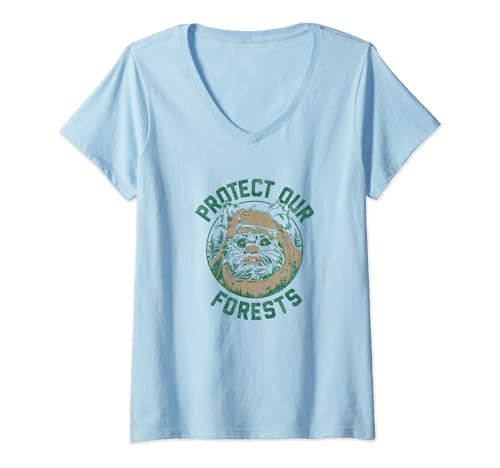 T-shirt Ewok Star Wars transparent et respirant au motif Protect Our Forests