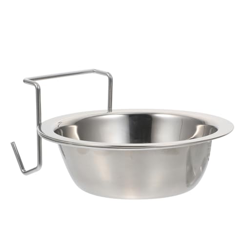 Phantasmia ステンレス製ペット給水器 食器兼用 ? 高さ調節可能 犬猫対応 持ち運び便利 ケージ取り付け可