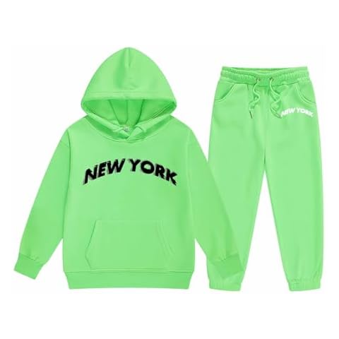 New York Print Girls Tracksuits Set Cover
