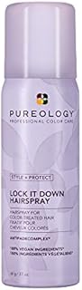 Pureology Style + Protect Lock It Down Hairspray for Color-Treated Hair, Maximum Hold, 2.1 Ounce
