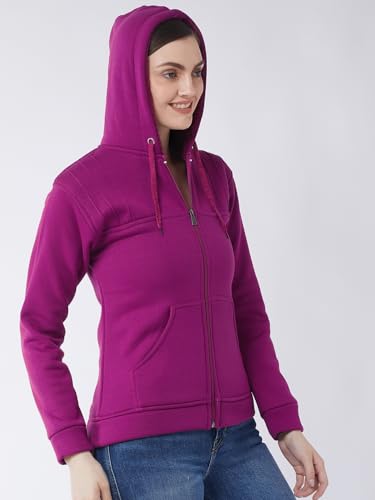 Image of Pivl Women Solid Hooded Jacket for Winter