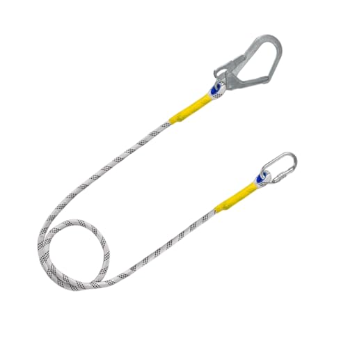 Lanière de sécurité pour harnais - Corde de harnais de serrage de 200 cm, câble de support de charge lourde | équipement de sécurité anti-chute extérieur pour travaux électriques