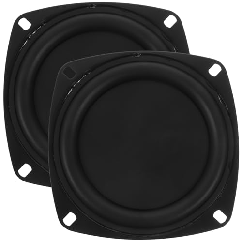 UKCOCO 2 Stück 4 Lautsprecher Vibration Passive Lautsprecher Autoteile Passiver Subwoofer Woofer Membran Teile Bass Vibration Membran Woofer Kühler Membran Lautsprecher Vibrierende