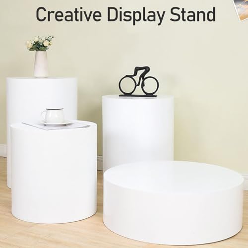Présentoir de mannequin rond blanc 50x40 cm pour magasin de vêtements