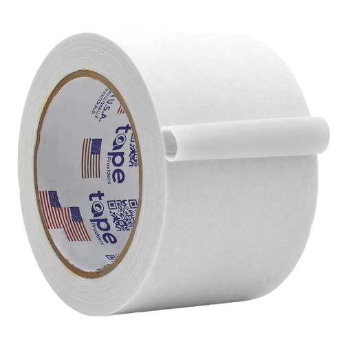 Image of WOD GTC12 Gaffer Tape, White Low Gloss Finish Film, 3 inch x 60 ft. (Pack of 16) Residue Free, Non Reflective Cloth Fabric, Secure Cords, Water Resistant, Photography, Filming Backdrop