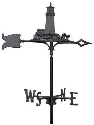 Whitehall Nautical Collection 65355 30 Lighthouse Weathervane in Black